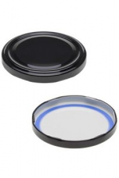 Deckel TO-82 schwarz BLUESEAL past, speziell für fett- und ölhaltige Füllgüter, PVC-frei